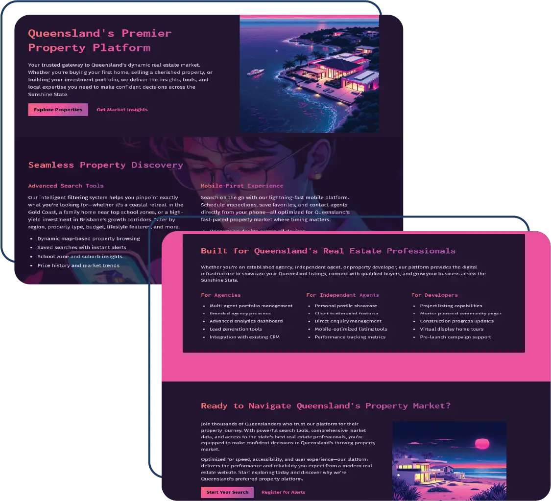 real estate web degin