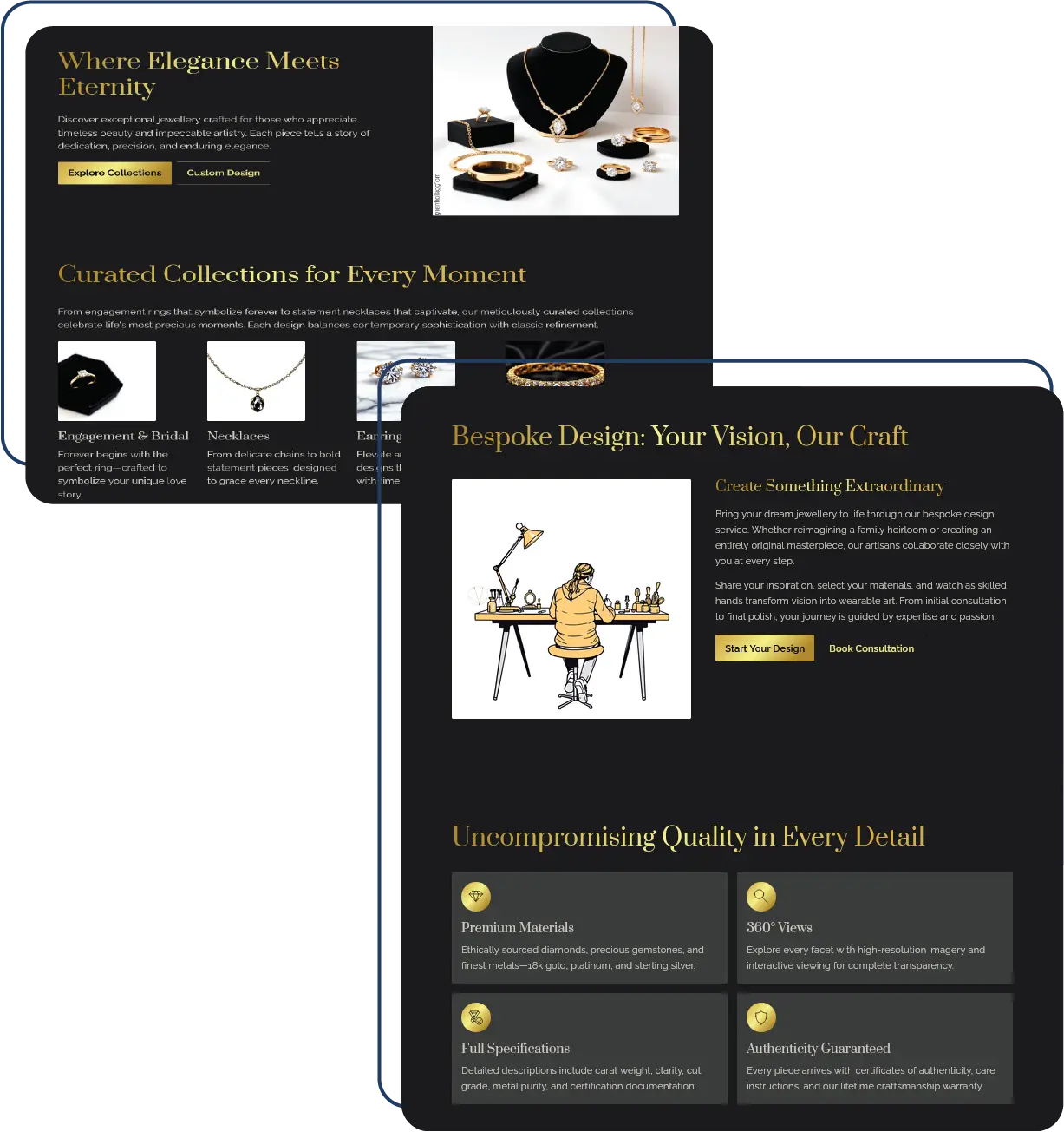 Jewellery web design